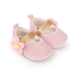 thumbnail image 3 of Yoyauz Baby Girl Mary Jane Shoes Anti Slip Rubber Sole Ballet Slippers Princess Dress Wedding Shoes Newborn Kids Shoes Toddler Shoes（0-12 Month）, 3 of 11