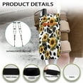 thumbnail image 6 of COEQINE Sunflower Crutch Pouch Cow Print Medical Crutch Accessories Walking Cane Pouch with Front Pockets and Drink Holder Crutch Organizer Pouch for Adults, Seniors, Kids, 6 of 7