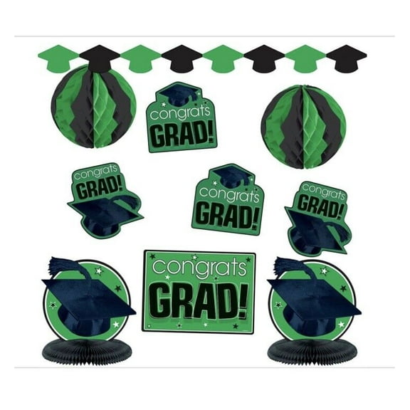 Graduation Green Decorating Kit (Each)