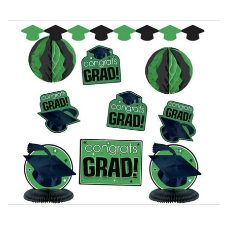 Graduation Green Decorating Kit (Each)
