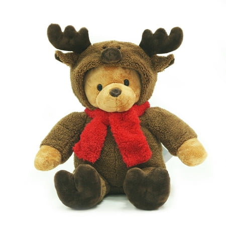 Holiday Time 17" Teddy Dress Up Reindeer Costume