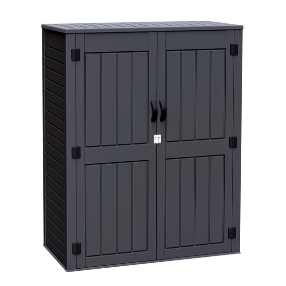 Arrow 4ft x 2ft x 6ft Dark Ash Resin Series Garden Shed