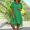 🔥 Green, variant on Sentmoon Going out Dresses for Women Short Sleeve Breathable Beach Vacation Clothes for Women Summer Vacation Regular Fit V Neck Sun Dresses for Women 2026 Vacation Black L