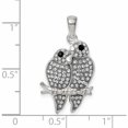thumbnail image 4 of Sterling Silver Preciosa Crystal Parrot Couple Pendant (21.07 X 14.99) Made In Thailand -Jewelry By Sweet Pea, 4 of 7
