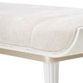thumbnail image 6 of La Marisia Chenille Accent Bench - Tranquil/Creamy Pearl, 6 of 7