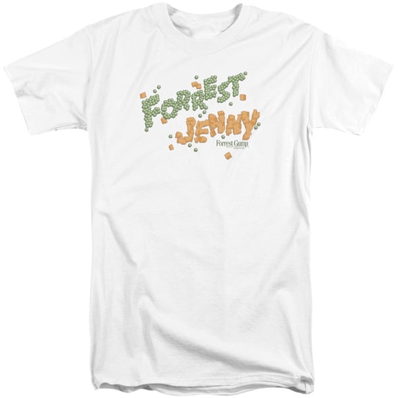 Forrest Gump Peas And Carrots Adult Tall T-Shirt White