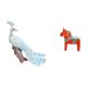 thumbnail image 5 of Estatua del pavo real,Estatua de pavo real,adorno de escritorio creativo y divertido,Figura de escritorio,Estatua tradicional sueca del caballo de Dala,Figura creativa del caballo Dalecarliano, 5 of 8