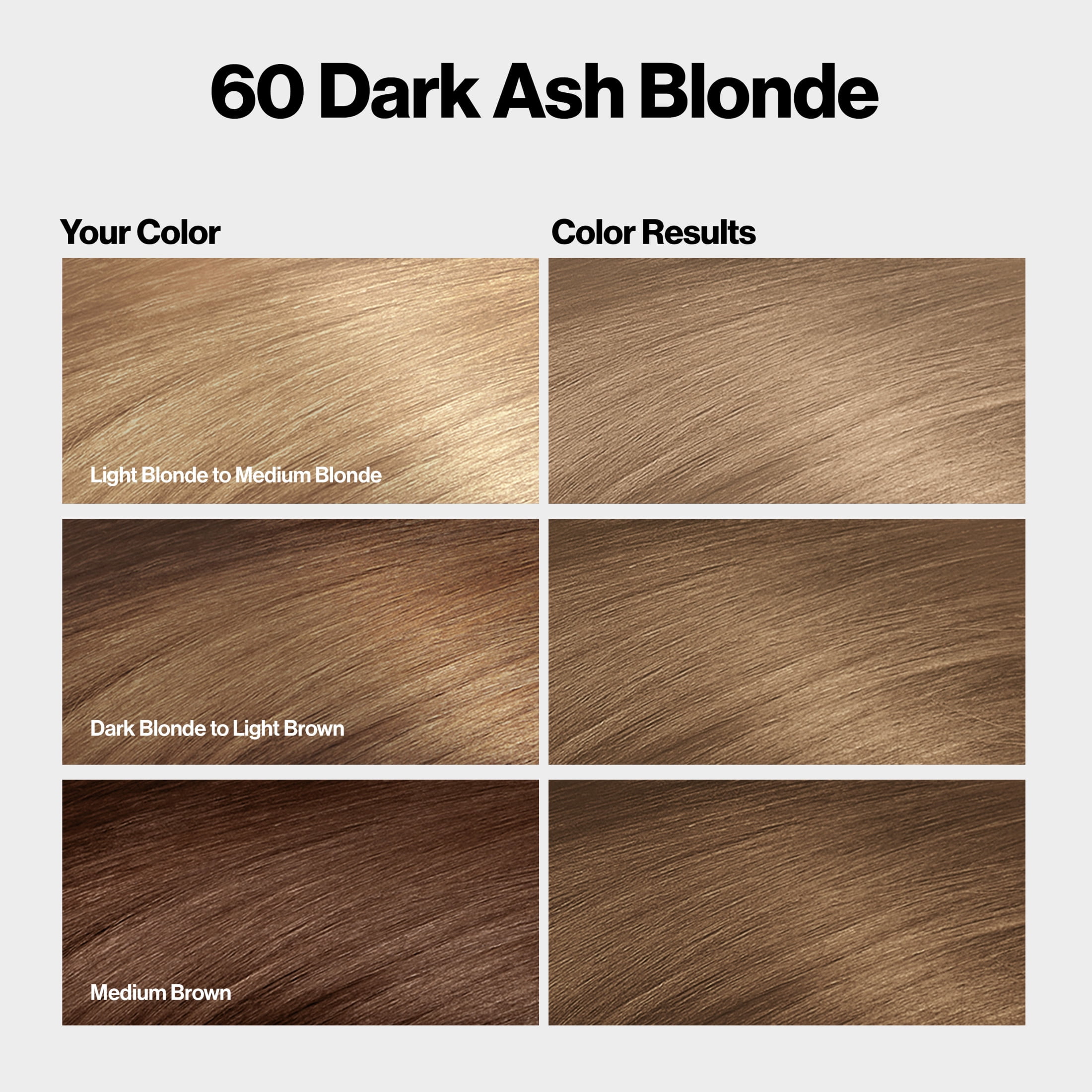 Revlon ColorSilk Permanent Hair Color, Bond Repair Complex, 60 Dark Ash Blonde, 3 pack
