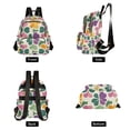 thumbnail image 4 of FORMRS Mini Backpack Purse for Women Travel Daypack Casual Shoulder Bag, Purple Clover Pattern, 4 of 7