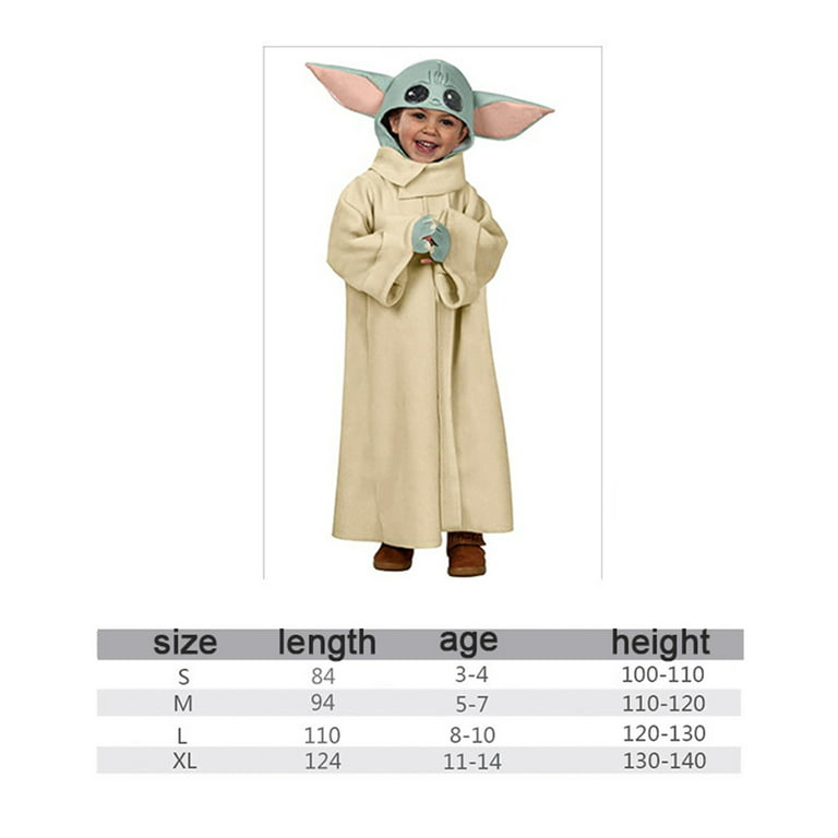 Party Yeah Hot Star Cosplay Wars The Mandalorian Baby Yoda Cosplay Costume  Robe With Hat