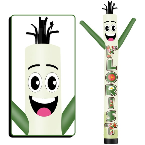Florist Inflatable Tube Man  Wacky Wavy Dancing Guy for Outdoor Decoration Advertising Business Promotion (Blower Not Included)