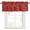 Red, variant on Baseball Sports Valances for Windows Farmhouse Kitchen Curtains Valances Rod Pocket Valance Curtains for Windows Modern Classic American Balls Blue Window Valances for Bathroom Bedroom 42"x12"