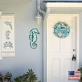 thumbnail image 5 of Seahorse Coastal Wooden House Number Sign by G. DeBrekht | Coastal Sea-Life Decor - MA98517, 5 of 8
