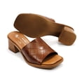 thumbnail image 3 of Eric Michael Women's Vicky Slip-On Leather Heels, Tan,10 M US, 3 of 7