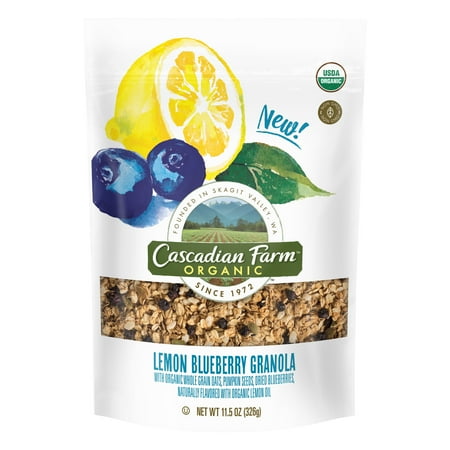- Cascadian Farm Lemon Blueberry Granola, 11.5 oz Bag