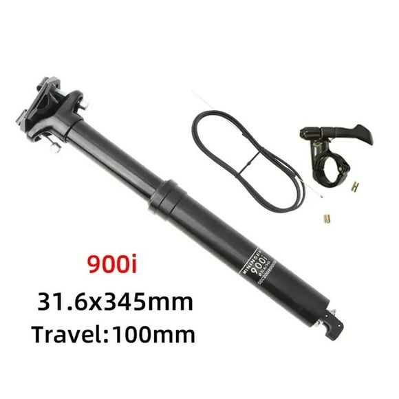 Tige de Compte-Gouttes 900i 30,9/ 31,6 mm Tige de Compte-Gouttes pour Télécommande avec Trousse de Levier et Câble dans le Boîtier, Tige de Siège de Vélo de Montagne 100 Mm/125 Mm/150 mm