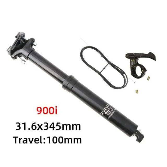 900i 30.9/ 31.6mm Remote Control Dropper Post With Lever Kit And Cable In Housing, 100mm/125mm/150mm Travel Dropper Seatpost For Mountain Bike Seat