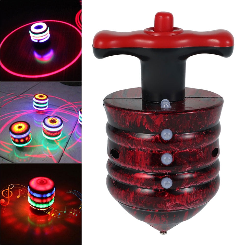 Spinning Tops Kids Toy Spinner Multi-Color Flash Light  Gyro With Music Laser S! 