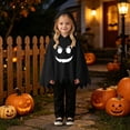 thumbnail image 5 of Gunia Kids Ghost Hooded Cape For Boys Girls 2 Piece Halloween Costumes Cosplay Cloak Cute Party Dress Up Outfits Poncho, 5 of 9