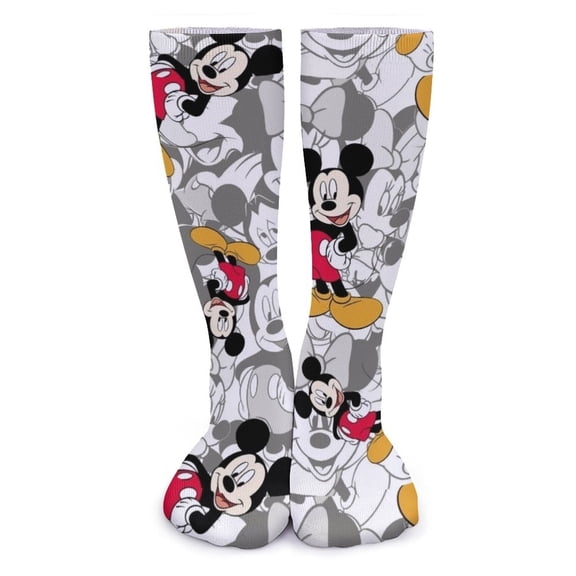 Cartoon Sock Funky Knee High Socks Soft 3D Print Athletic Stockings for Women Men