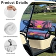 thumbnail image 6 of Yuyamidu Seaside Golf Cart Seat Covers for 2-Person Seats for Car Seat Protector Sunset Golf Cart Back Rest Cover 2 Piece Coconut Tree Golf Cart Accessories, 6 of 7