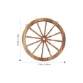 thumbnail image 2 of BESTYASH Décor Industriel de Ferme Roue de Chariot Décoration Murale Brun Clair Lot de 1, 2 of 8
