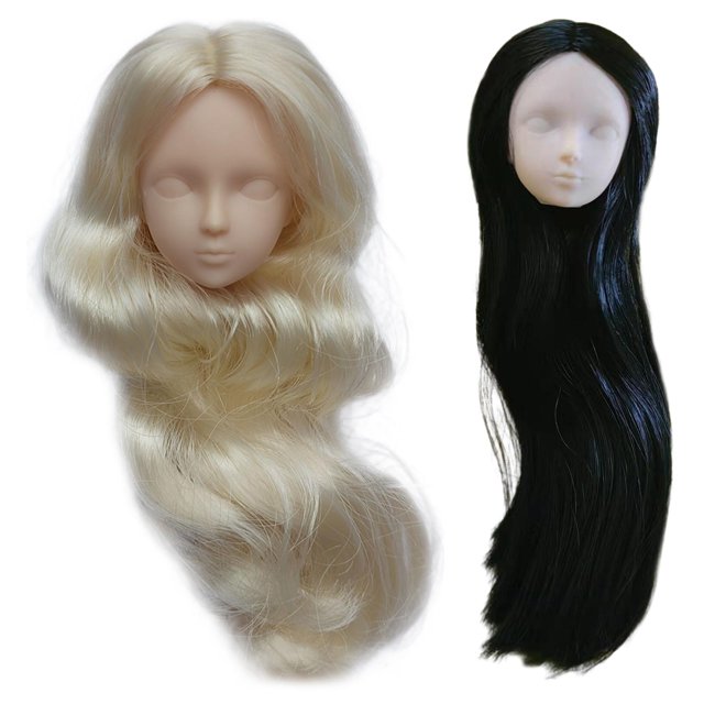 cabeza de muñeca a escala,1/6 práctica maquillaje muñeca cabeza chica cabeza esculpir,Cabeza de muñeca articulada de bola suave de 30 cm sin ojos,Accesorios para muñecas BJD Cabeza