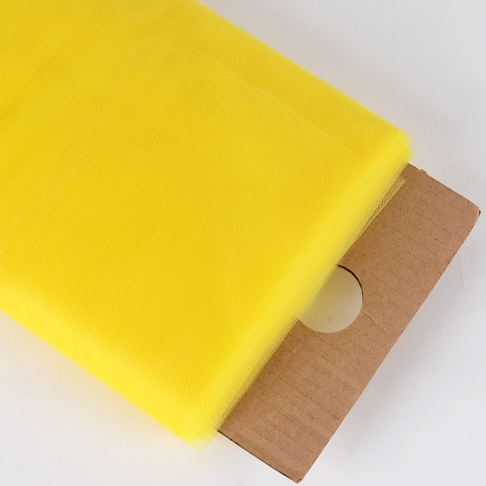 BBCrafts Yellow - 54 Inch Premium Tulle Fabric Bolt ( W: 54 inch | L: 40 Yards )