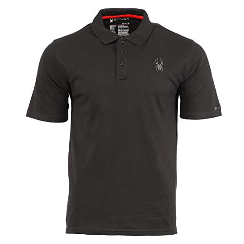 SPYDER MEN'S POLO STYLE - SIZE: MEN L - BLACK