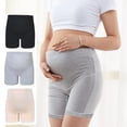 thumbnail image 2 of 4PCS Women's Seamless Maternity Shapewear for Dresses Pregnancy Shorts Panties High Waist Mid-Thigh Underwear, 2 of 10