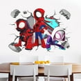 thumbnail image 4 of 3D Cartoon Wall Stickers Spider Man Wall Decor DIY Removable PVC Wall Decoration, 4 of 4