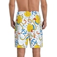 thumbnail image 3 of Gaeub Ducks and Anchors Printed Men's Short Pajama Pants, Lightweight Lounge & Sleep Bottoms Keep You Cool - Small, 3 of 9