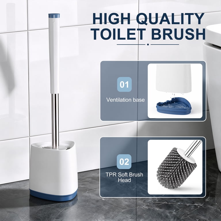DSOOLO Toilet Brush and Ventilated Caddy Holder Set photo 2