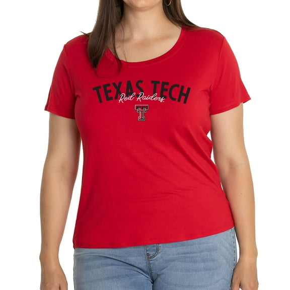 Women's Red Texas Tech Red Raiders Scarlet Scoop Neck T-Shirt