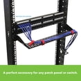 thumbnail image 4 of NavePoint 1U Cantilever 19 Inch Cable Lacing Shelf Cable Management 6 Inch Depth New, 4 of 5