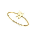 thumbnail image 2 of 1928 Jewelry 14K Gold Dipped Initial Monogram Letter Ring Size 7 (W), 2 of 4