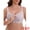 Gray, variant on Zip Front Lift Up Wirefree Full Soft Cup Breathable Bras L Beige