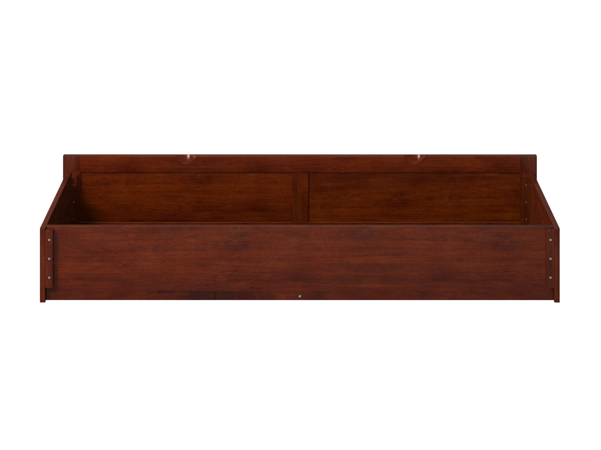 AFI Under Bed Foot Drawer Storage Drawer for Platform Beds, Queen, Walnut