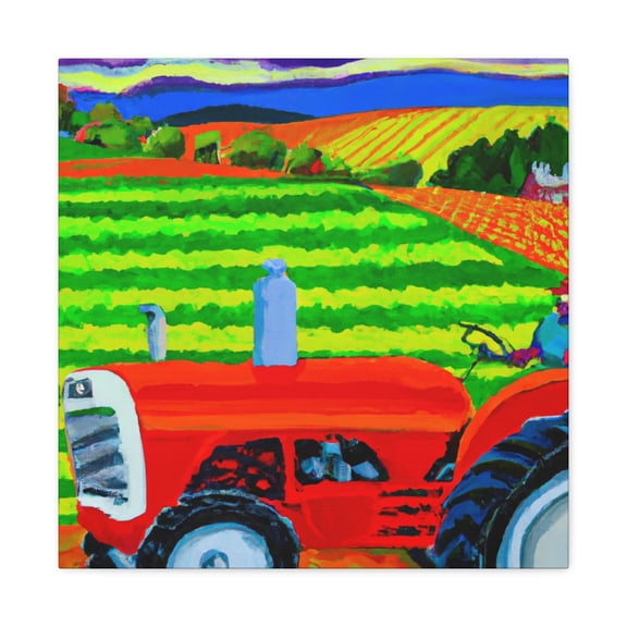 Modern Farm Tractor - Canvas