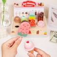 thumbnail image 6 of BUTOMKY Wooden Ice Cream Counter Playset, Pretend Play Store Simulation Toy, Play Kitchen Accessories Role Playing House Educational Gift for Toddlers Kids Ages 3+, 6 of 9