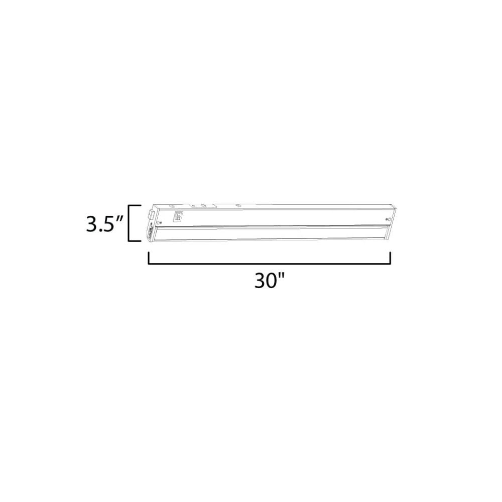 Maxim Lighting 89866BZ 30 in. CounterMax 5K 2700-5000K LED Under Cabinet Light, Bronze
