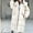 White Coats for Women, variant on XPMWRP Fashion Long-sleeved Thickened Fleece Casual Jacket Warm Hooded Coat Comfortable Daily Wear Perfect for Winter Outdoor Activities Women's Outerwear Black L