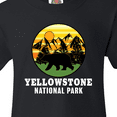 thumbnail image 4 of Inktastic Yellowstone National Park with Bear Mountains and Trees Cricle Youth T-Shirt, 4 of 5