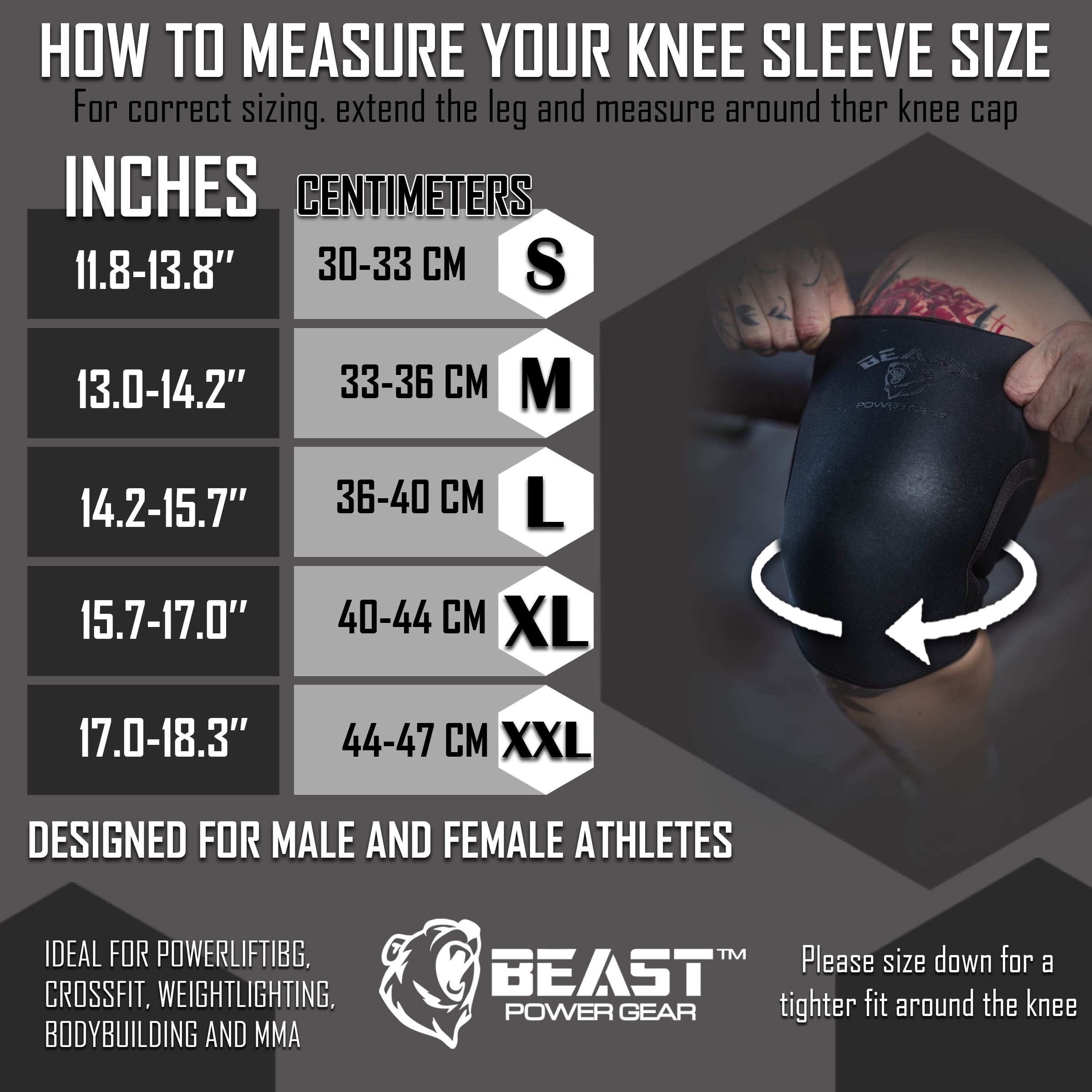 Neoprene Compression Knee Sleeves 7MM (Pair) Enhanced Knee Support in Squats Powerlifting Weightlifting and Wrestling – Unisex