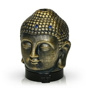 Aromar 100 mL Ultrasonic Ceramic Buddha Design Essential Oil and Scented Oil Diffuser (Bronze)