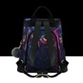 thumbnail image 2 of FORMRS Women's Travel Backpack Purse Anti-Theft Hidden Pockets Casual Shoulder Bag, Gradient Owl Pattern, 2 of 7