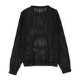 thumbnail image 5 of Women's Knitted Hooded Pullover Sweater Tops Shirts Blouses Round Neck Long Sleeve Loose Fit Solid Color Soft Casual Daily Wear Loungewear Travel Fashion Essential Gift for Women, 5 of 7