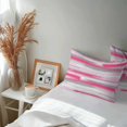 thumbnail image 6 of Lumbar Pillow Covers 20x12 Inch Set of 2, Pink Gray Stripes Waterproof Outdoor Pillow Covers, Watercolor Modern Abstract Minimalist Decorative Cushion Pillowcases for Couch, Sofa, Bed, Garden, Patio, 6 of 9