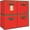 Red-4 Pack, variant on General Storage Cubes, 11 Inch Durable 4 Pack Storage Shelf Basket for Christmas, Fabric Foldable Collapsible Bins with Handles for Organization, Closet, Shelves, Offices, Toys, Red