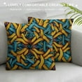 thumbnail image 3 of Creowell Woven Pattern Print Throw Pillow Covers Decorative Pillow Cover Square Cushion Cases Soft Cushion Cover Throw Sofa Pillow Case for Home Decor Living Room Bed Couch Car, 3 of 5